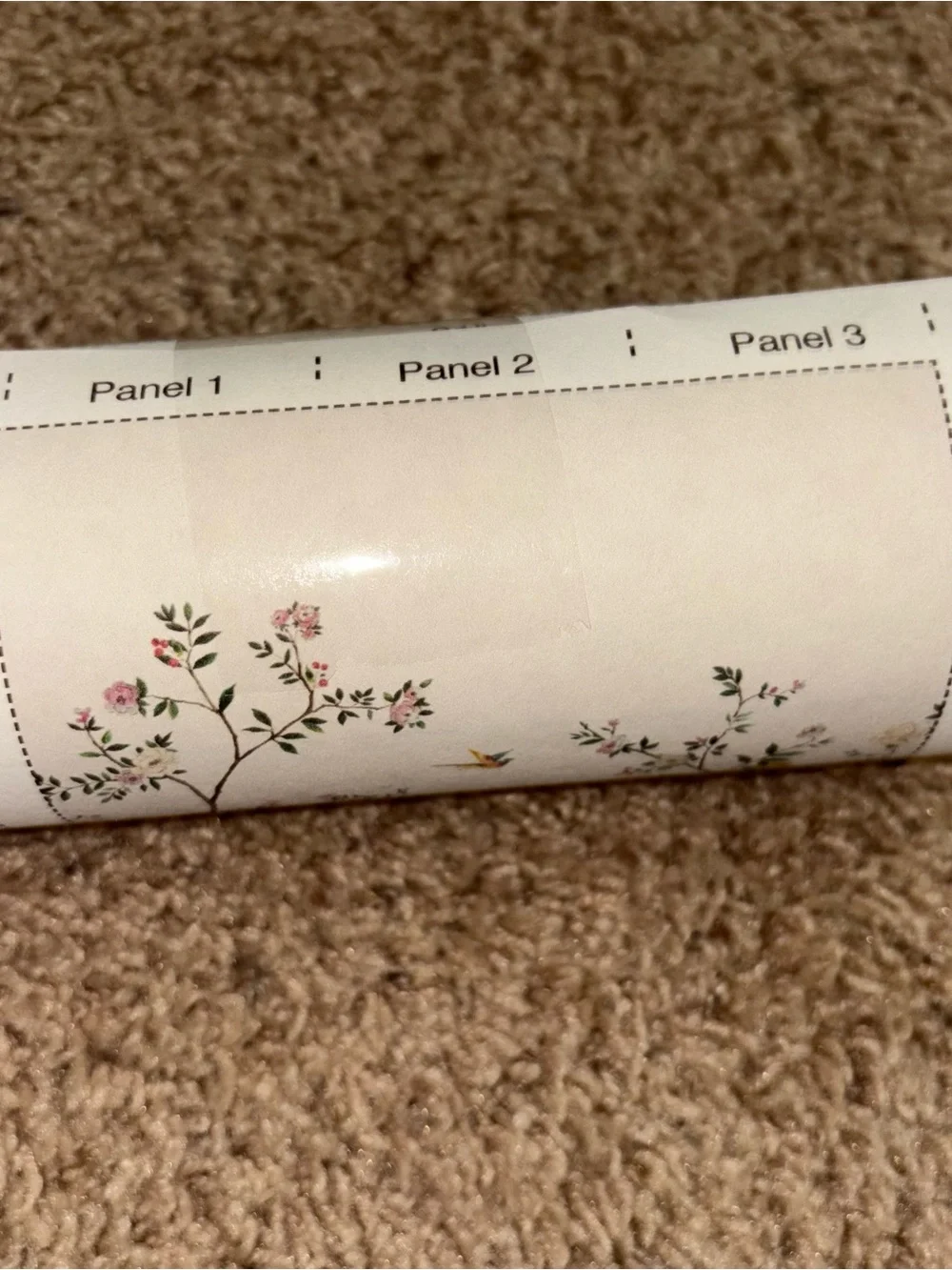 New Anthropologie Art and Mirrors Blossom Chinoiserie Wall Mural Wallpaper